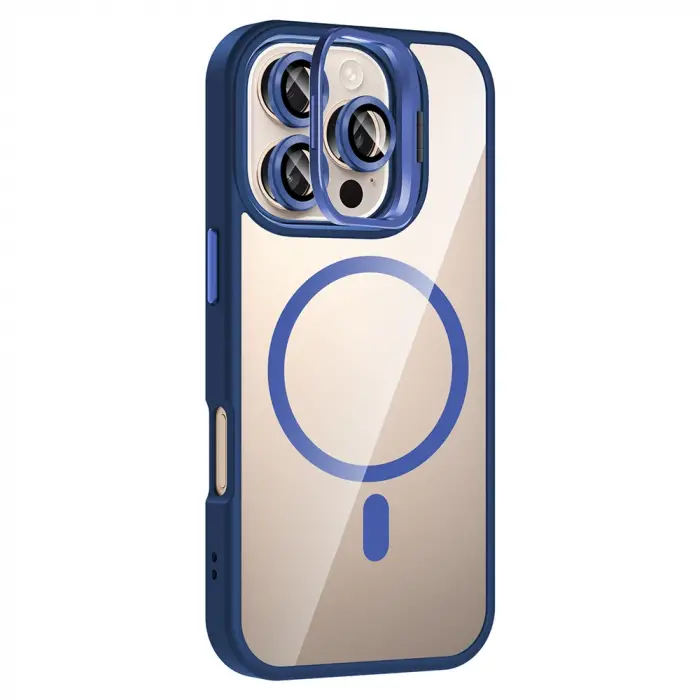 Apple İphone 16 Pro Kılıf Standlı Kamera Lens Koruma Hediyeli Magsafe Şarj Lopard Etro Kapak Koruyucu