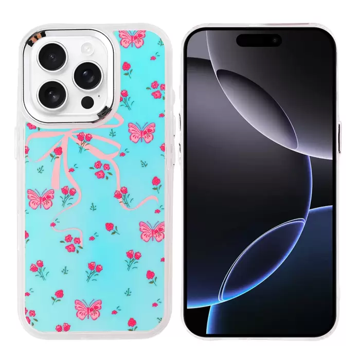 Apple İphone 16 Pro Max Kılıf Airbag Tasarımlı Lopard Hadra Kapak