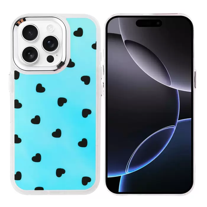 Apple İphone 16 Pro Max Kılıf Airbag Tasarımlı Lopard Hadra Kapak
