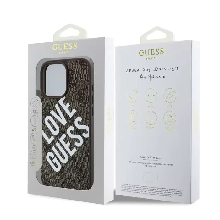 Apple İphone 16 Pro Max Kılıf Guess Lisanslı Big Love Guess Kapak