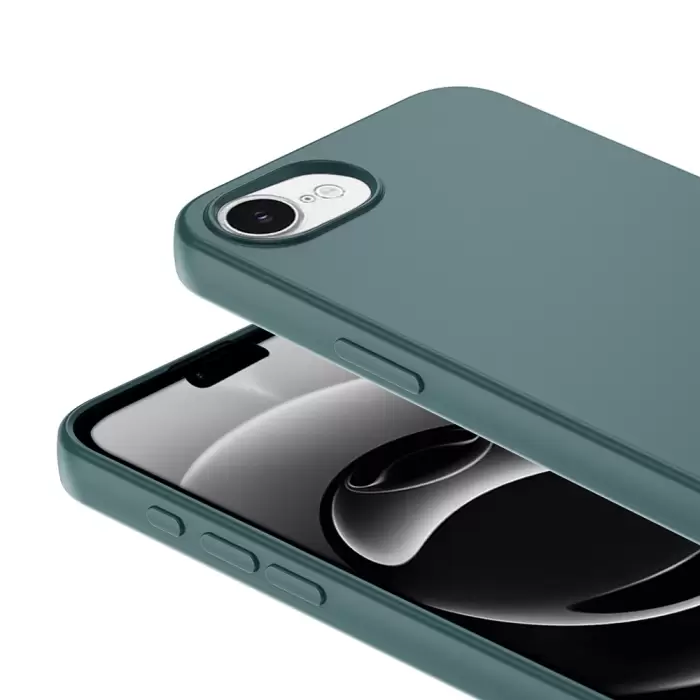 Apple İphone 16e Kılıf Lopard Içi Kadife Lansman Yumuşak Mara Silikon Kapak