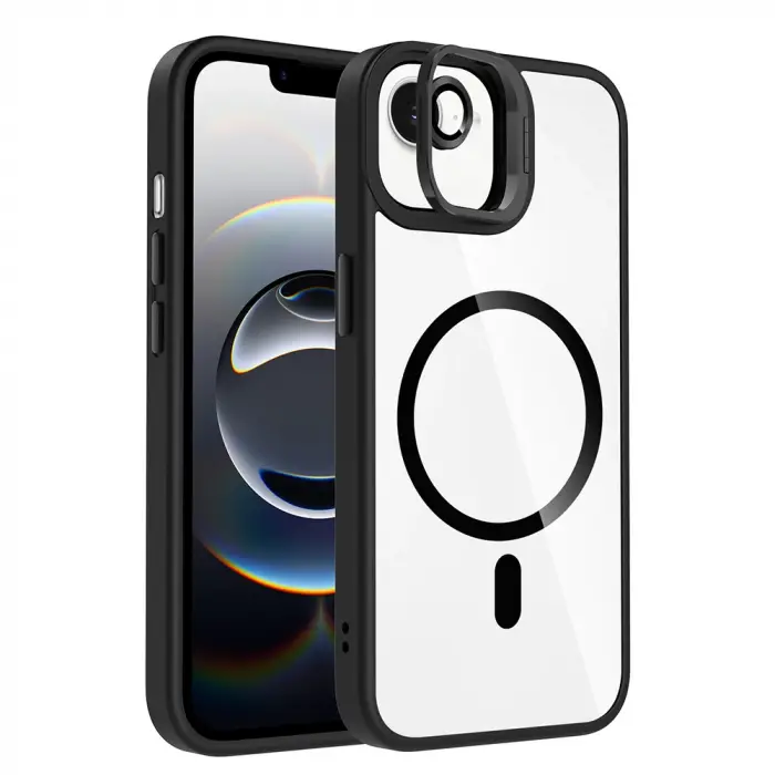 Apple İphone 16e Kılıf Standlı Kamera Lens Koruma Hediyeli Magsafe Şarj Lopard Etro Kapak Koruyucu