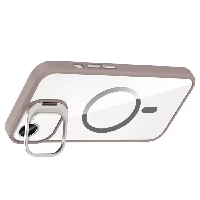 Apple İphone 16e Kılıf Standlı Kamera Lens Koruma Hediyeli Magsafe Şarj Lopard Etro Kapak Koruyucu