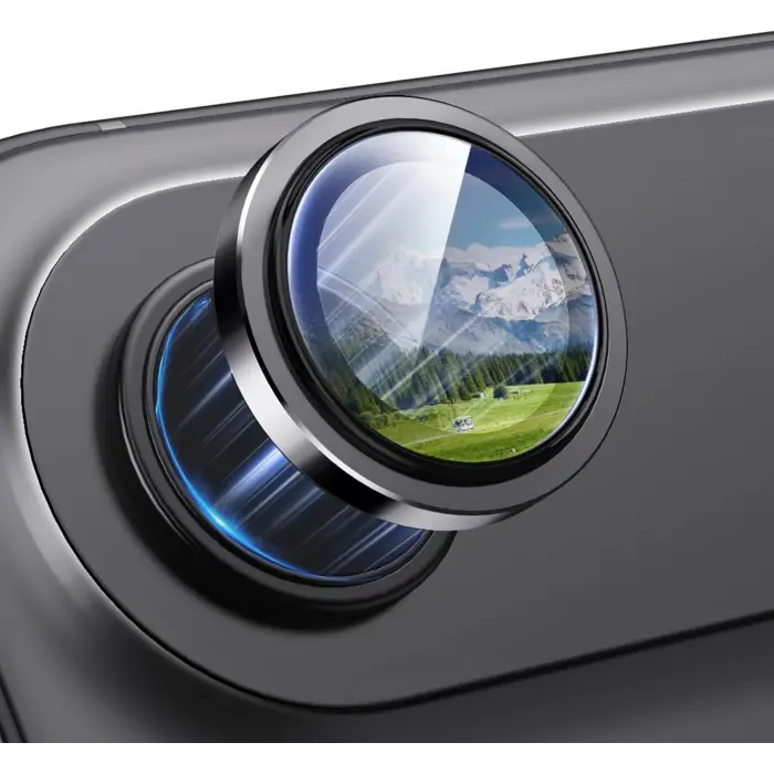 Apple İphone 17 Air Kamera Koruyucu Premium Safir Gece Çekim Destekli Lens Koruma Parlak Temperli Cl-12