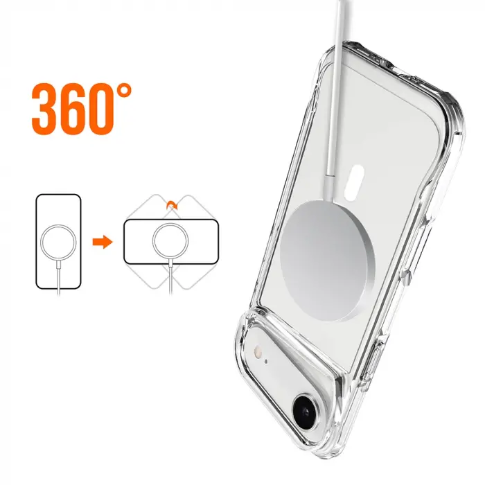 Apple İphone 17 Air Kılıf Lopard Magsafe Şarj Özellikli T-max Magsafe Kapak