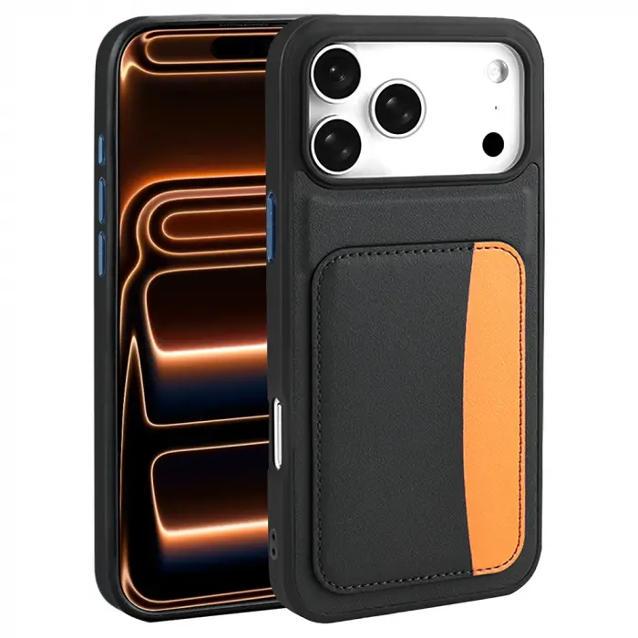 Apple İphone 17 Pro Kılıf Kartlıklı Lopard X-kart Silikon Kapak