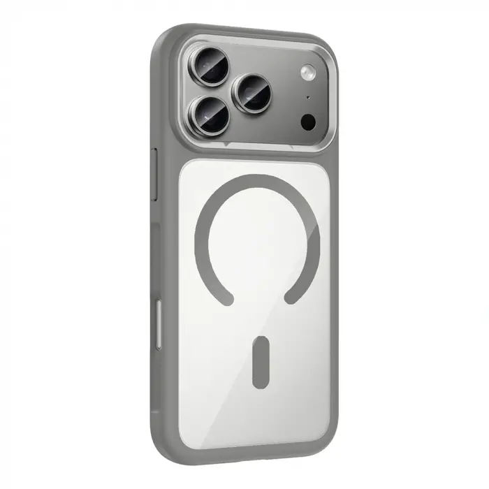 Apple İphone 17 Pro Max Kılıf M-safe Şarj Özellikli Metal Kamera Çerçeveli Lopard Tiko Kapak