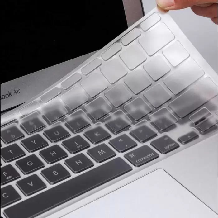 Apple Macbook 133 Pro 2020 A2338 Lopard Klavye Koruyucu Şeffaf Silikon Ped