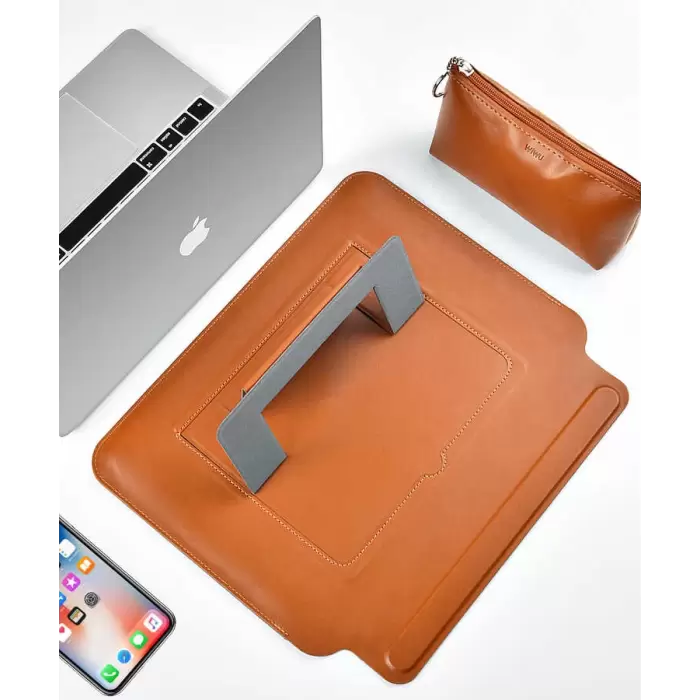 Apple Macbook Pro 14.2 2023 A2779 Wiwu Macbook Skin Pro Portable Stand Kılıf