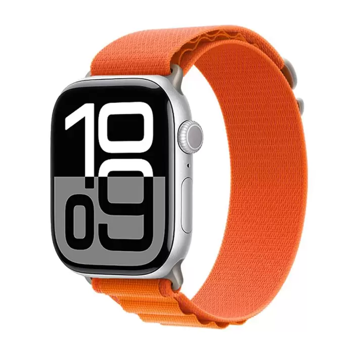 Apple Watch 10 42mm Alpine Loop Metal Toka Örgü Işleme Kordon Premium Kayış Krd-74