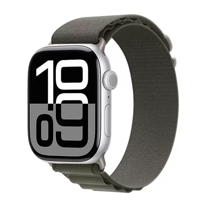 Apple Watch 10 42mm Alpine Loop Metal Toka Örgü Işleme Kordon Premium Kayış Krd-74