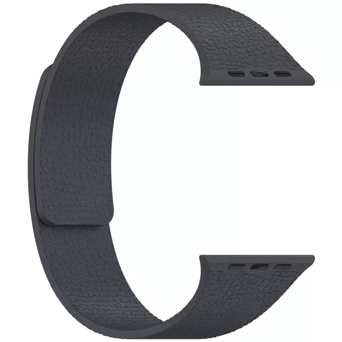 Apple Watch 10 42mm Lopard Krd-136 Kabartma Desenli Silikon Kordon