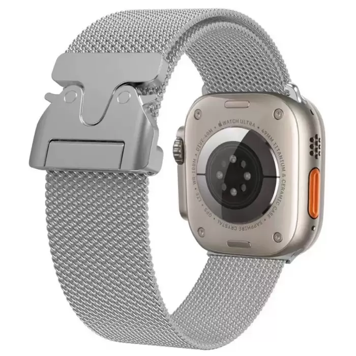 Apple Watch 10. Seri 42mm Metal Hasır Hafif Kordon Hava Kanallı | Krd-25