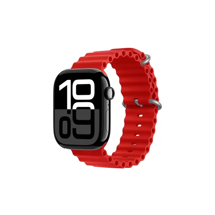 Apple Watch 10 42mm Metal Toka Silikon Kordon Premium Oceanvkayış