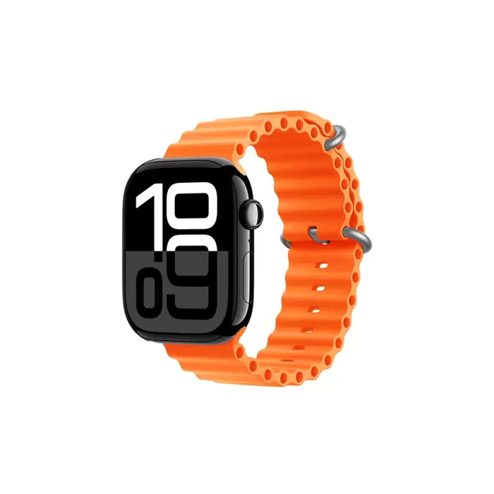 Apple Watch 10 42mm Metal Toka Silikon Kordon Premium Oceanvkayış