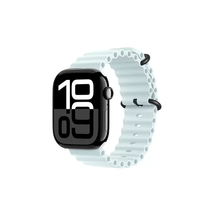 Apple Watch 10 42mm Metal Toka Silikon Kordon Premium Oceanvkayış