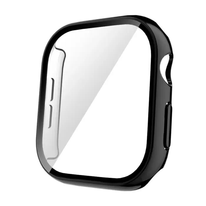 Apple Watch 10 42mm Sert Pc Kasa Electroplatink Çerçeveli Ekran Koruyucu  Watch Gard 36