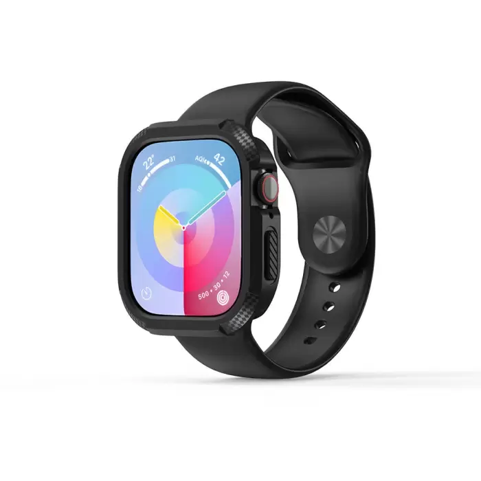 Apple Watch 10 42mm Silikon Tpu Kasa Koruyucu Ön Arka Koruma Gard 17