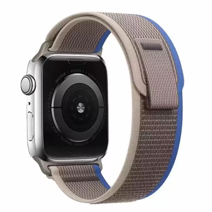 Apple Watch 10 42mm Uyumlu Kordon Trail Loop Naylon Örgü Kayış Krd-77