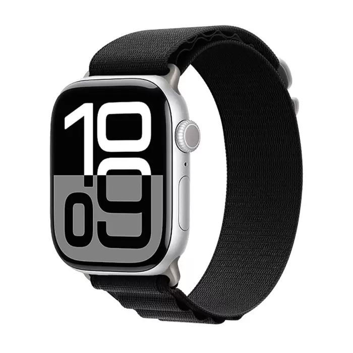 Apple Watch 10 46mm Alpine Loop Metal Toka Örgü Işleme Kordon Premium Kayış Krd-74