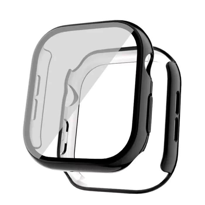 Apple Watch 10 46mm Sert Pc Kasa Electroplatink Çerçeveli Ekran Koruyucu  Watch Gard 36