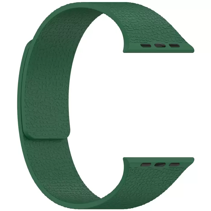Apple Watch 38mm Lopard Krd-136 Kabartma Desenli Silikon Kordon