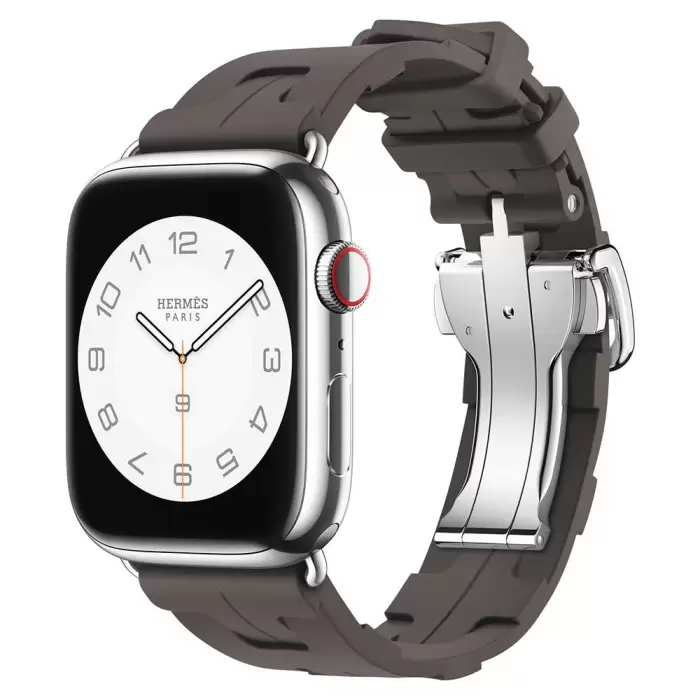 Apple Watch 38mm Spor Görünümlü Lopard KRD-94 Silikon Kordon