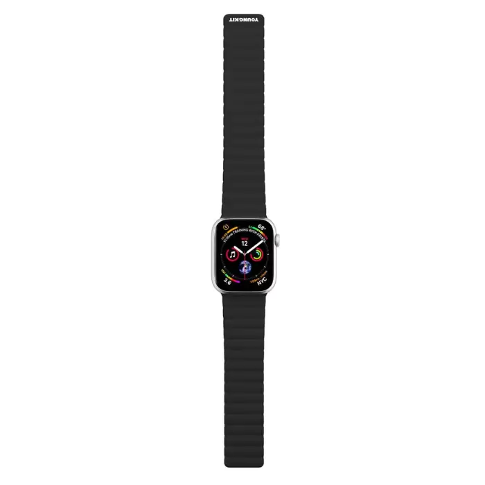 Apple Watch 42mm Kordon Youngkit Classical Magnetik Tak Çıkar Silikon Strap Kayış