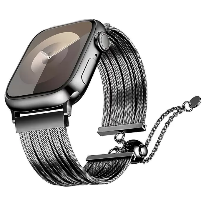 Apple Watch 42mm Lopard Krd-137 Metal Hasır Kordon