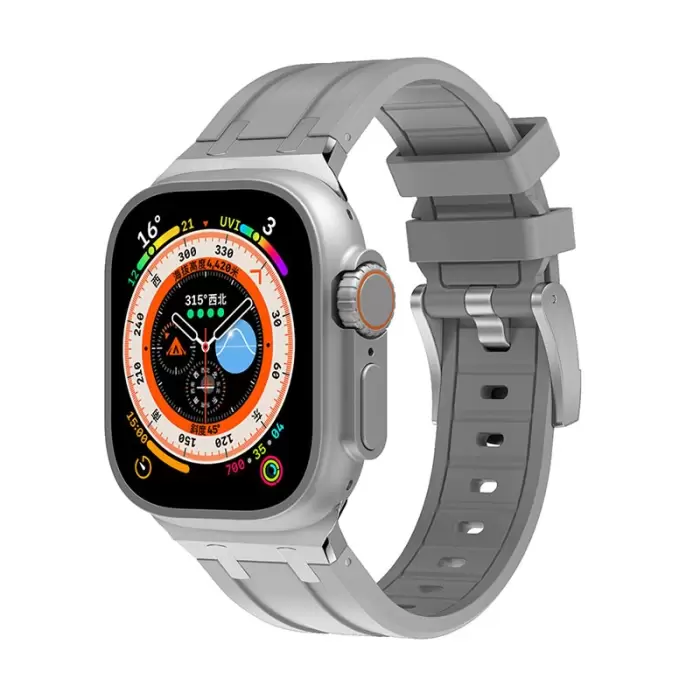 Apple Watch 42mm Lopard KRD-89 Silikon Kordon