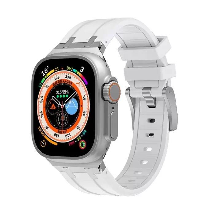 Apple Watch 42mm Lopard KRD-89 Silikon Kordon