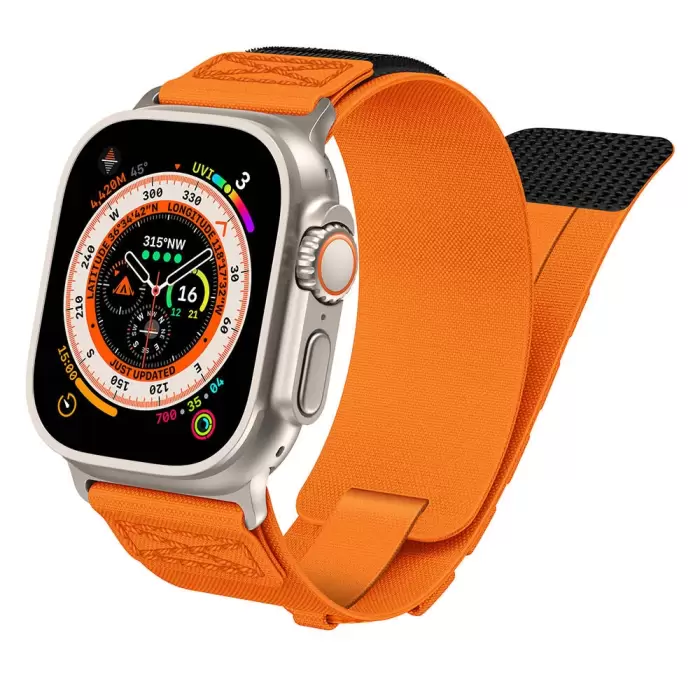 Apple Watch 42mm Lopard KRD-99 Hasır Kordon