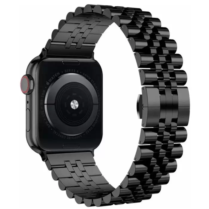 Apple Watch 42mm Parlak Çift Renk Metal Kordon Krd-36 Saat Kayışı