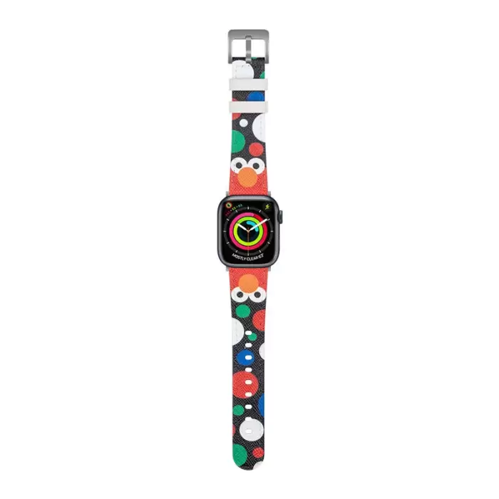 Apple Watch 46mm 10 Serisi Casebang Sesame Street Series Deri Saat Kordon