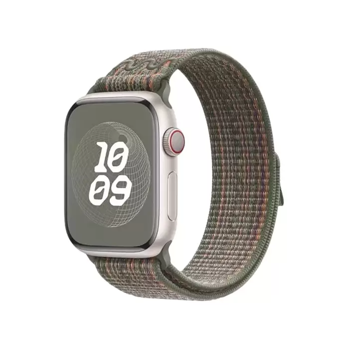 Apple Watch 46mm Naylon Örgü Hasır Kordon KRD-91