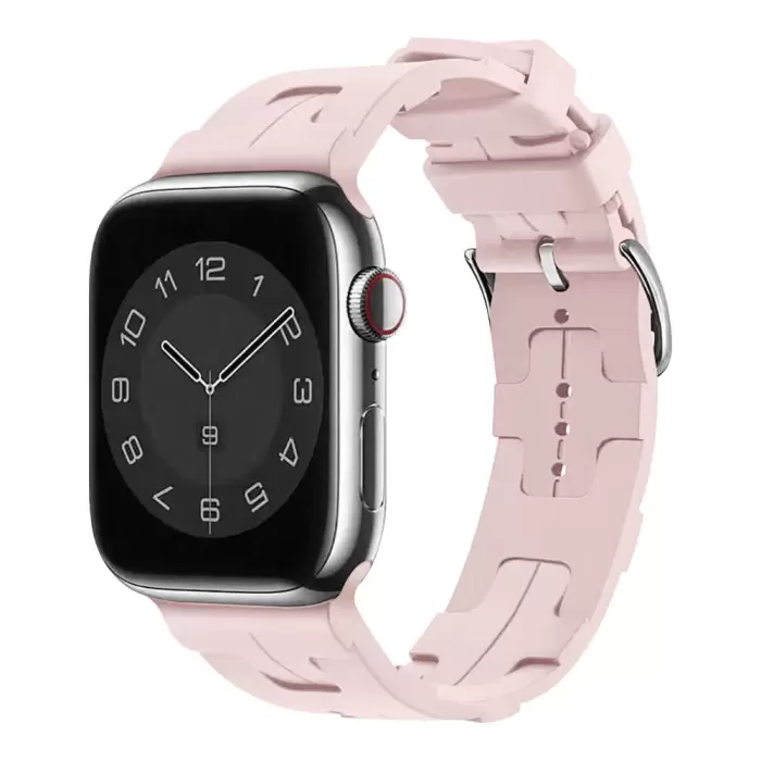 Apple Watch 46mm Kordon - 10. Nesil KRD-92 Şık ve Dayanıklı Silikon Kordon