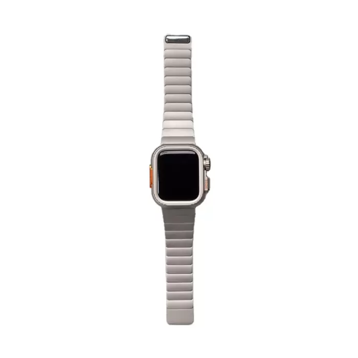 Apple Watch 44mm Sert Kasa Koruyuculu Metal Kordon Bilek Boyu Ayarlı Krd-126