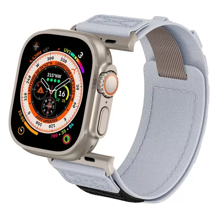 Apple Watch 44mm Lopard KRD-99 Hasır Kordon