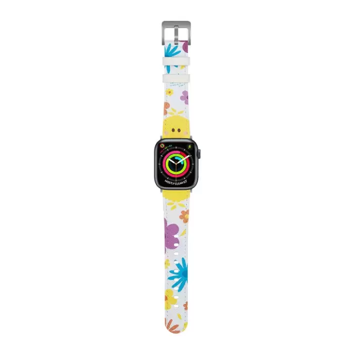 Apple Watch 7 41mm Casebang Sesame Street Serisi Deri Saat Kordon