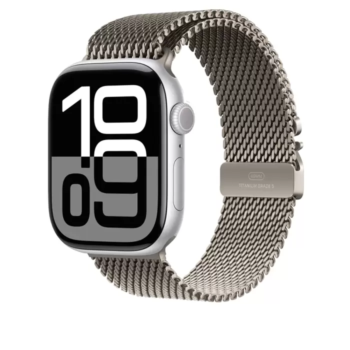 Apple Watch 7 45mm Lopard Krd-100 Titanyum Hasır Kordon