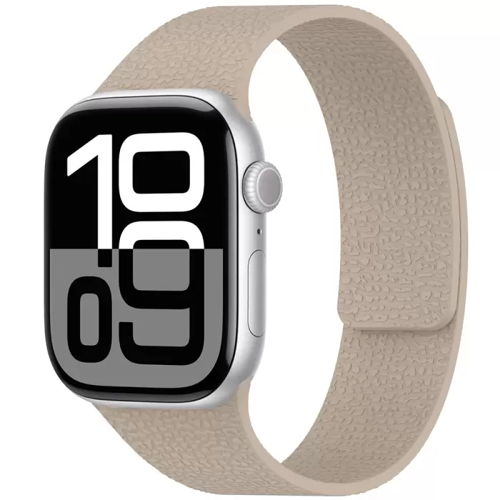 Apple Watch 7 45mm Lopard Krd-136 Kabartma Desenli Silikon Kordon
