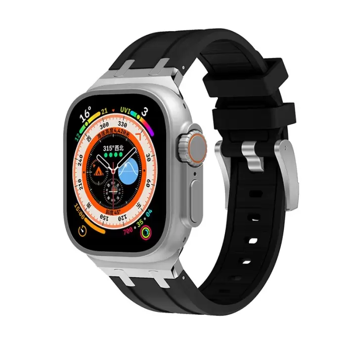 Apple Watch 7 45mm  KRD-89 Silikon Kordon