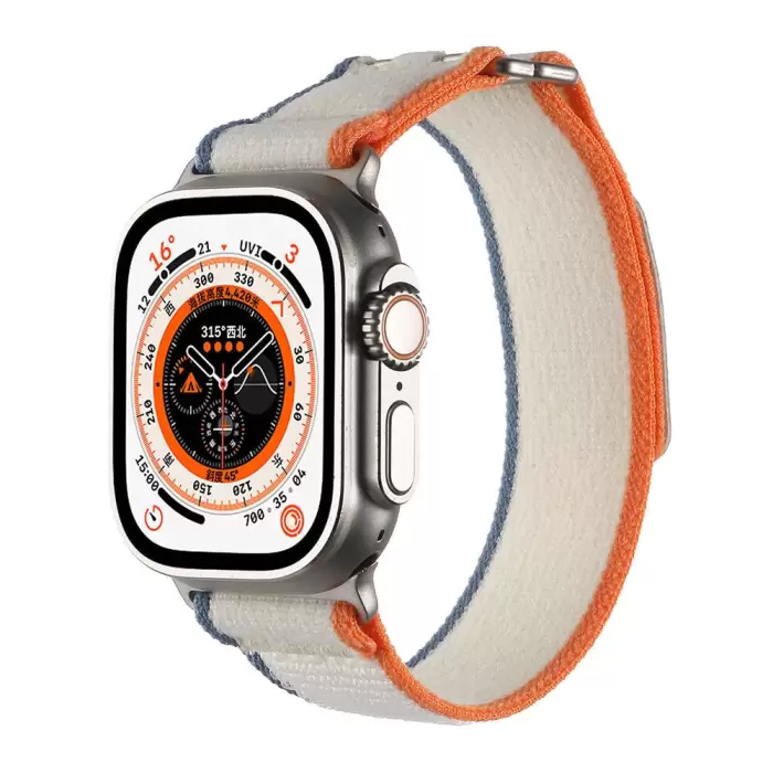 Apple Watch Ultra 49mm Hasır Kordon  KRD-106 Strap Kayış