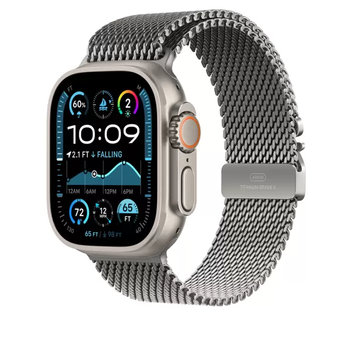 Apple Watch Ultra 49mm Lopard Krd-100 Titanyum Hasır Kordon
