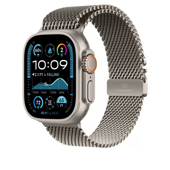 Apple Watch Ultra 49mm Lopard Krd-100 Titanyum Hasır Kordon