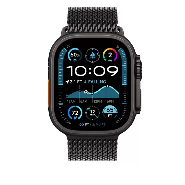 Apple Watch Ultra 49mm Lopard Krd-100 Titanyum Hasır Kordon