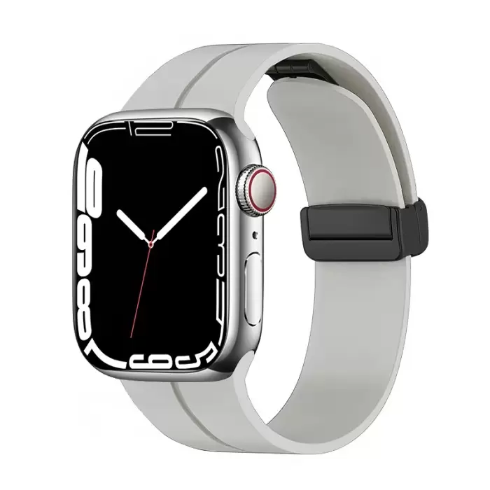 Apple Watch Ultra 49mm Lopard KRD-84 Magnetic Tokalı A+ Kalite Sport Silikon Kordon