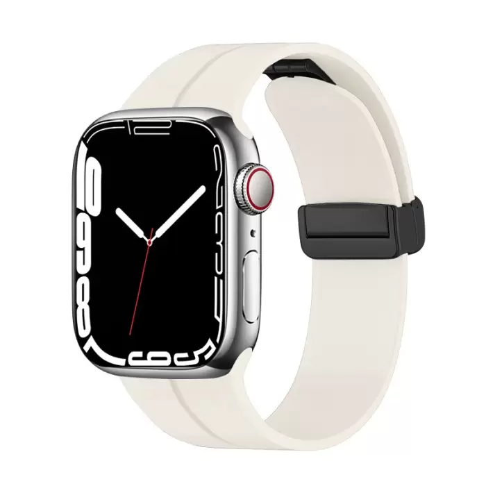 Apple Watch Ultra 49mm Lopard KRD-84 Magnetic Tokalı A+ Kalite Sport Silikon Kordon