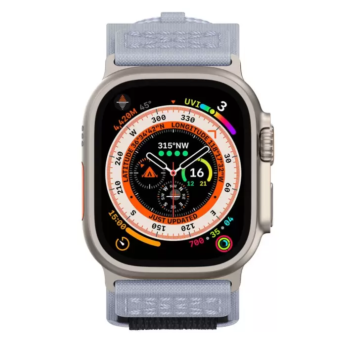 Apple Watch Ultra 49mm Lopard KRD-99 Hasır Kordon