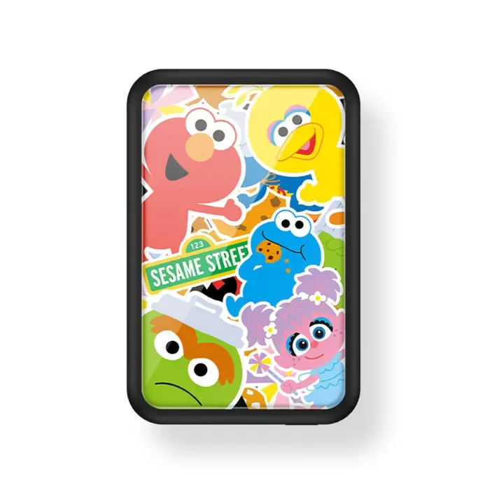 Casebang Mp12 Battery Pack Sesame Street Series Kablosuz Taşınabilir Powerbank 6000mah